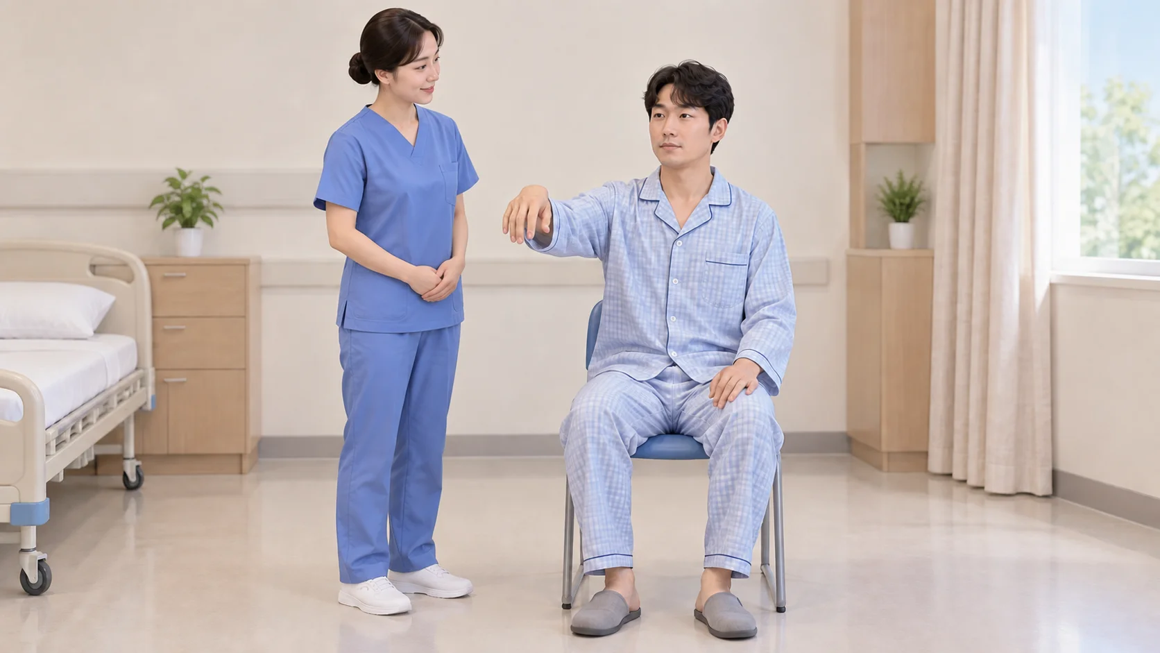 접촉을 끝낸 뒤 관찰