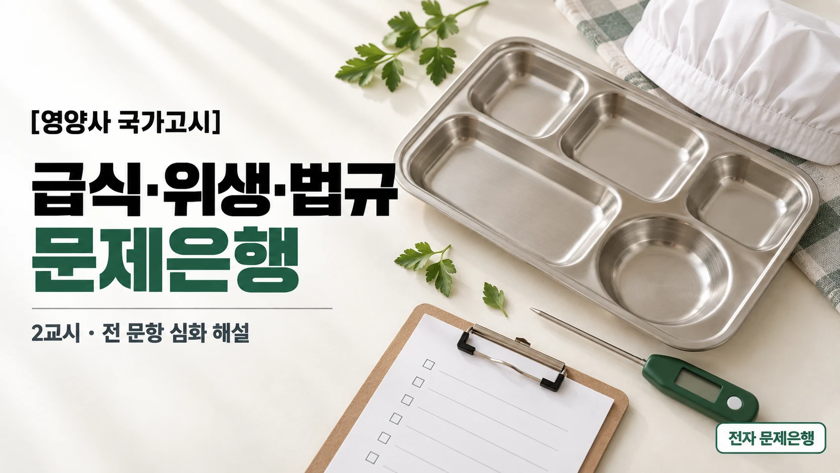 급식, 위생 및 관계법규 문제은행