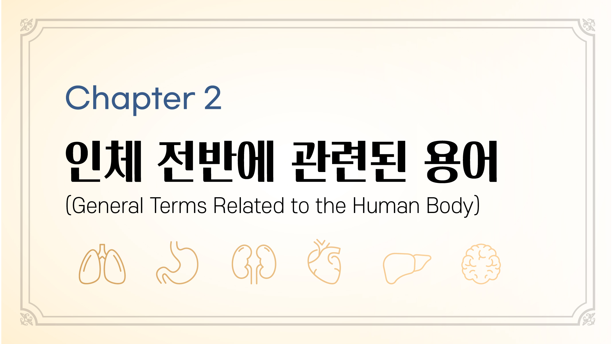 Chapter 2. 인체 전반에 관련된 용어 