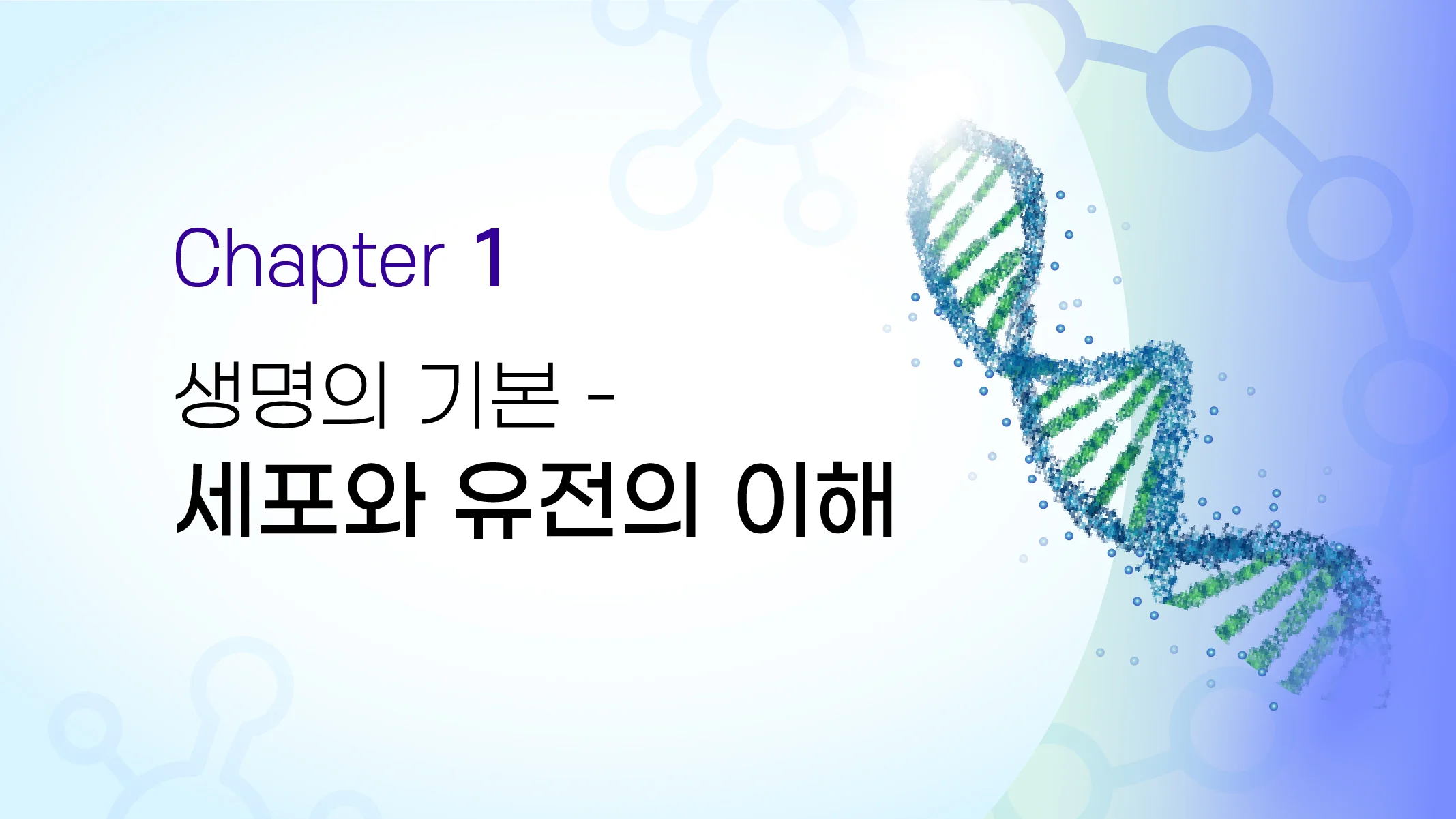 CHAPTER 01  생명의 기본 - 세포와 유전의 이해