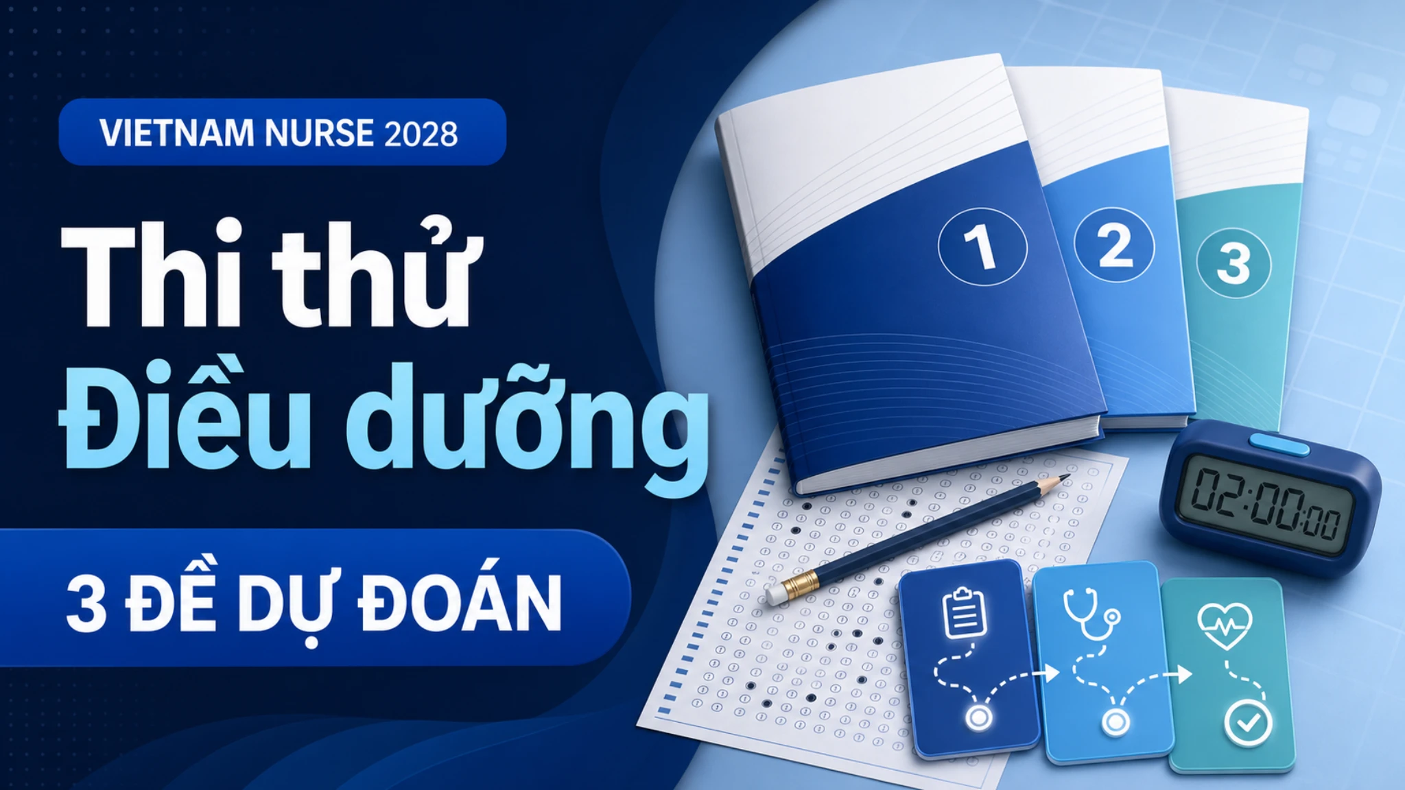 Thi thử Điều dưỡng Việt Nam 2028 – 3 đề