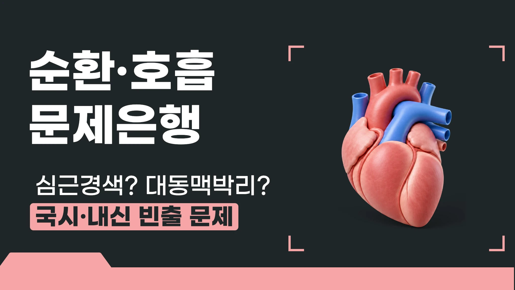 [1급 내신대비] 실전 문제로 끝내는 순환·호흡 응급 문제은행