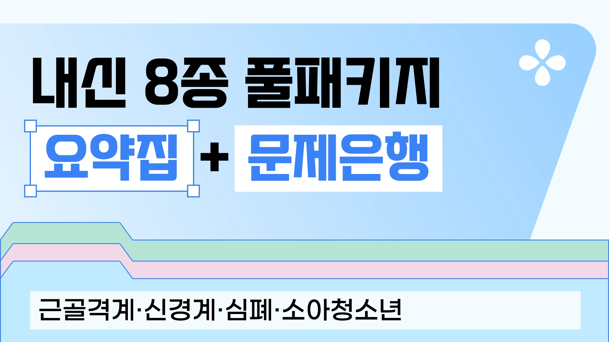 [내신대비] 물리치료 전공 4과목 요약집 + 문제은행 풀 패키지