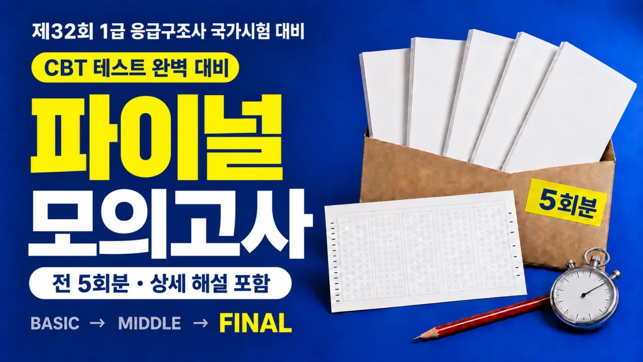 [국시 프리패스] 1급 응급구조사 국가시험 대비 파이널 모의고사