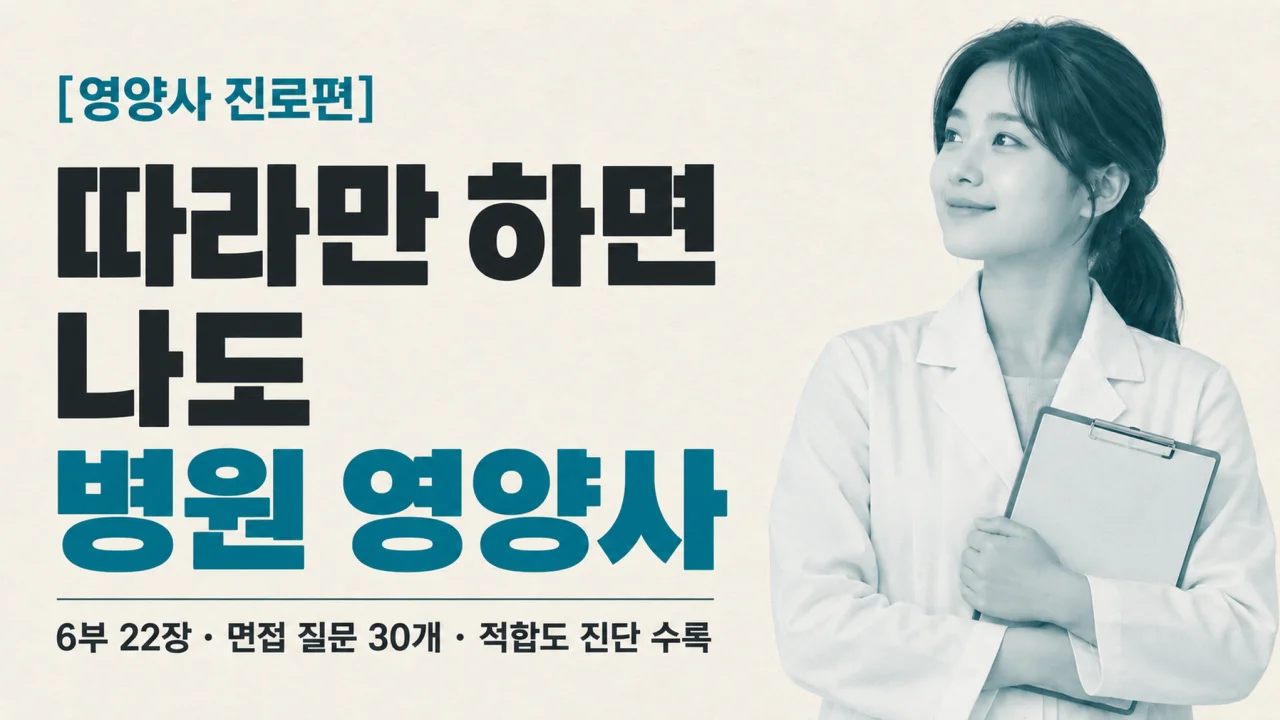 [영양사 진로편] 따라만 하면 나도 병원 영양사