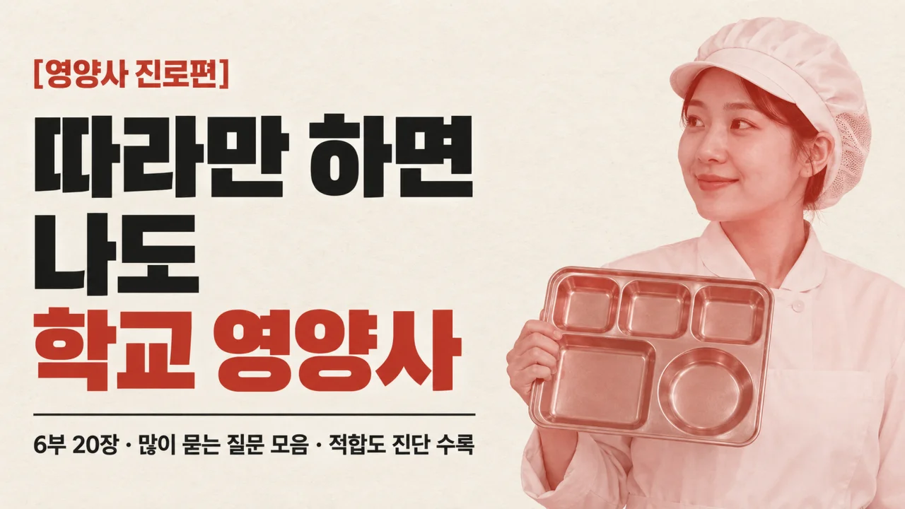 [영양사 진로편] 따라만 하면 나도 학교 영양사
