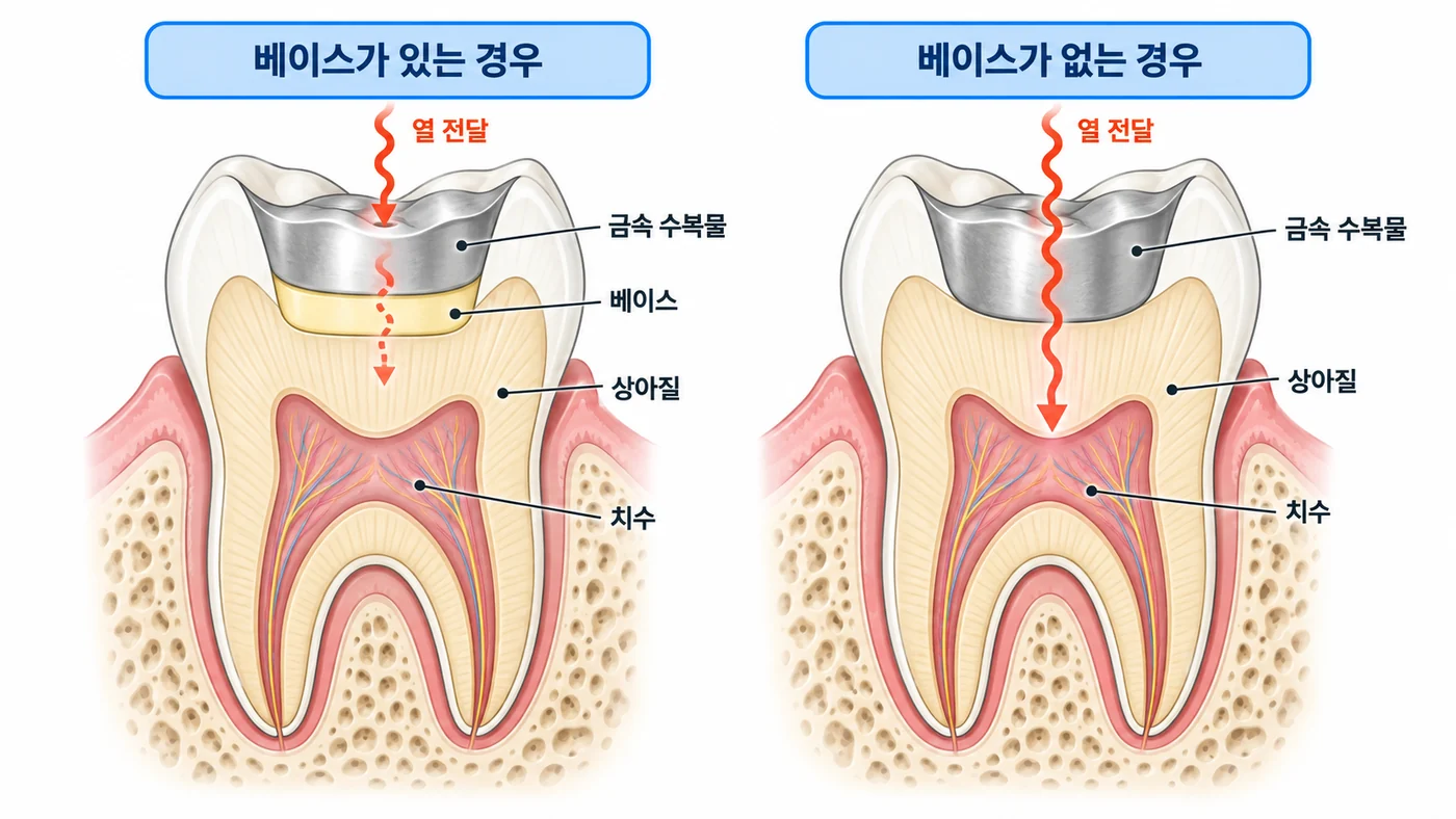 금속 수복물의 열전달과 베이스